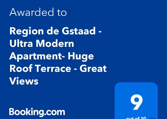 דירה Region De Gstaad - Ultra Modern Apartment- Huge Roof Terrace - Great Views צווייזימן