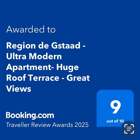 דירה Region De Gstaad - Ultra Modern Apartment- Huge Roof Terrace - Great Views צווייזימן